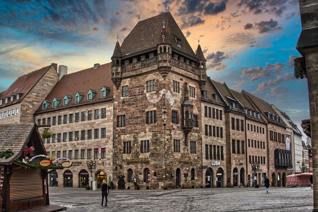 Gebäude in Nürnberg.