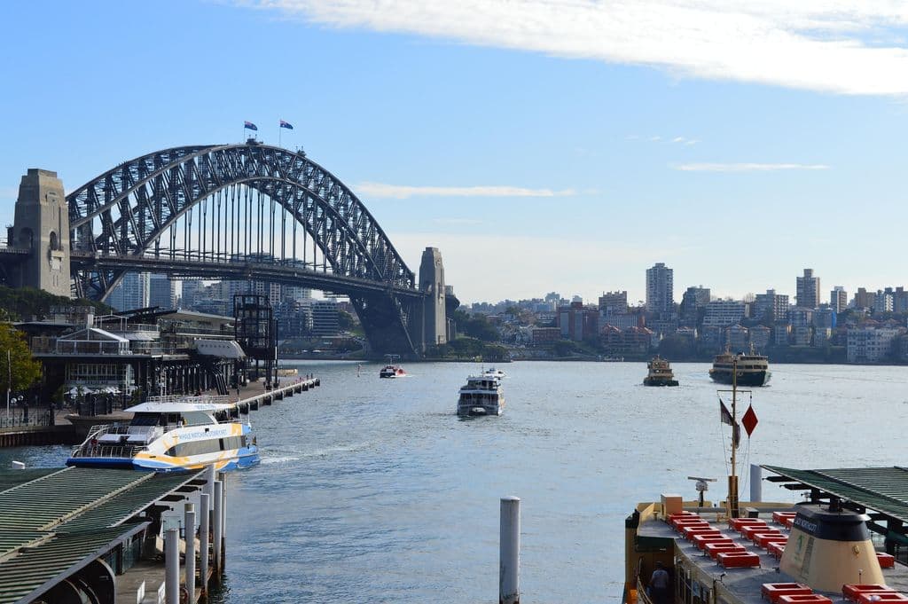 Eine Brücke in Sydney.