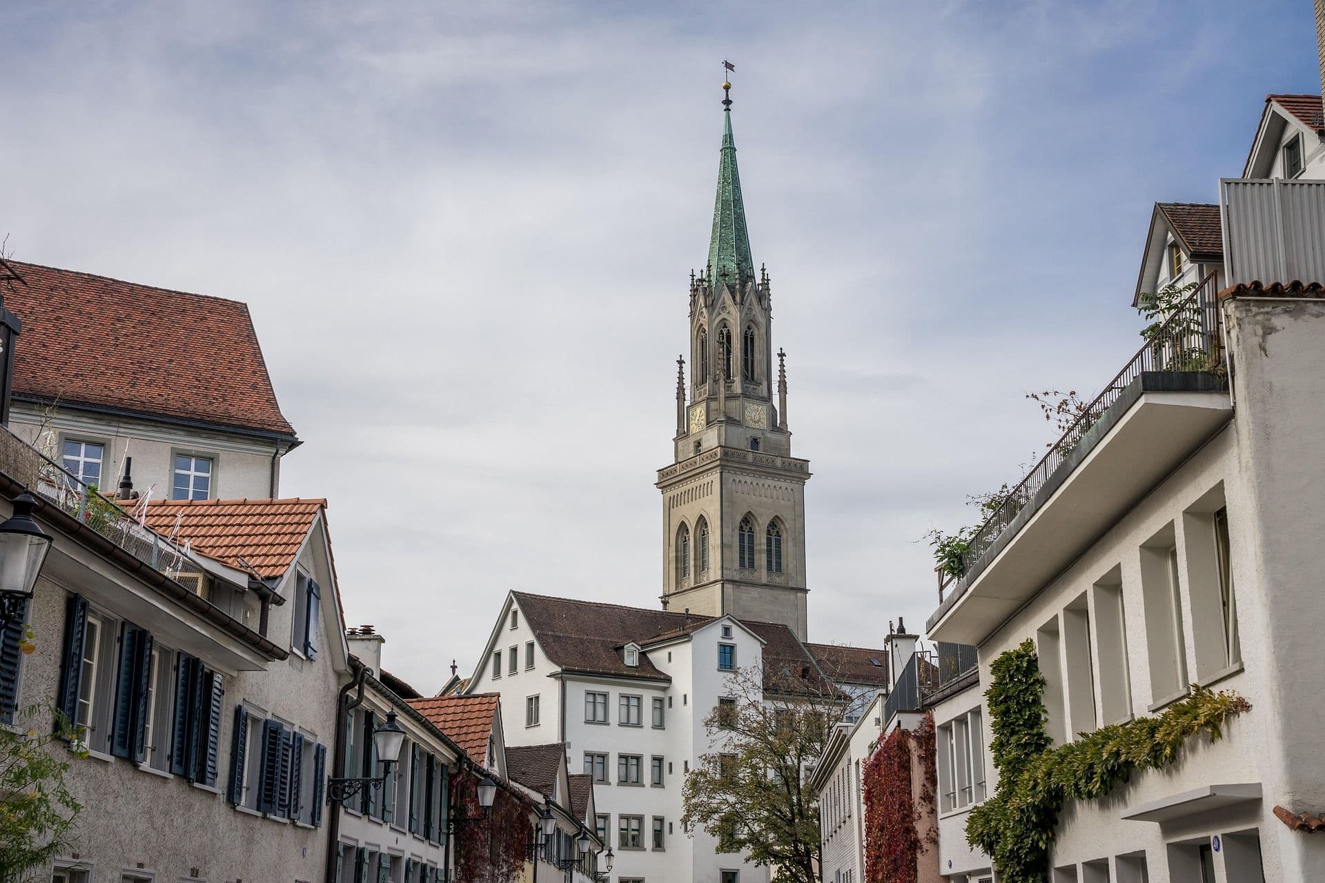 Eine Kirche in der Schweiz.